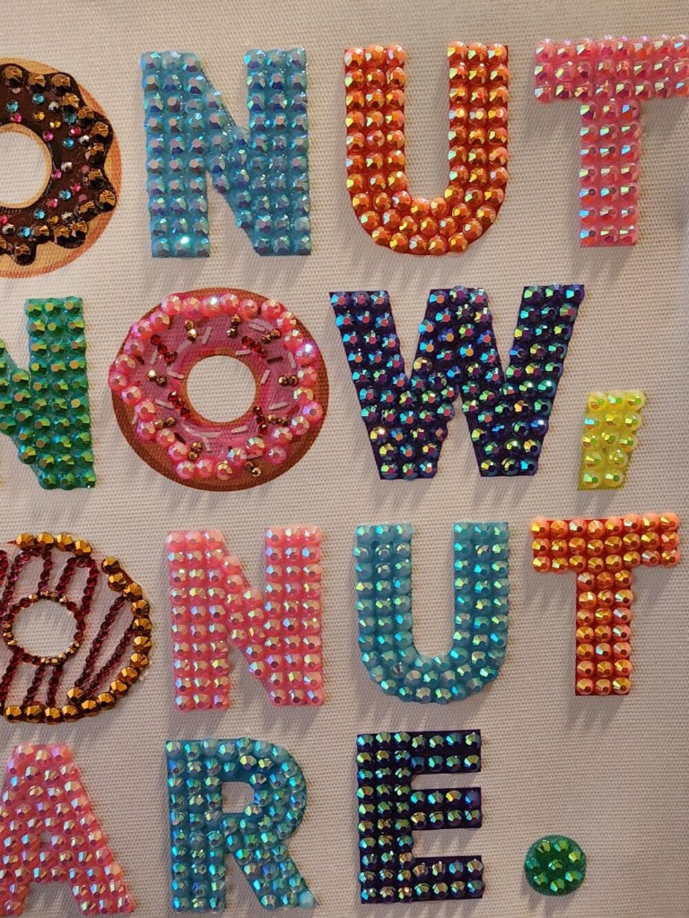 Hand‑Stoned Wall Art — “Donut Know, Donut Care” - Picture 5 of 5